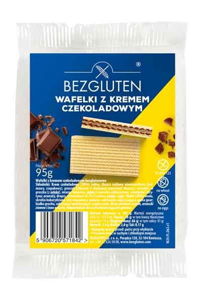 Bezgluten Waffeln mit Schokocreme 95g