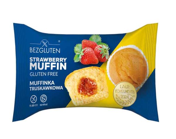 Bezgluten Erdbeer Muffin 60g