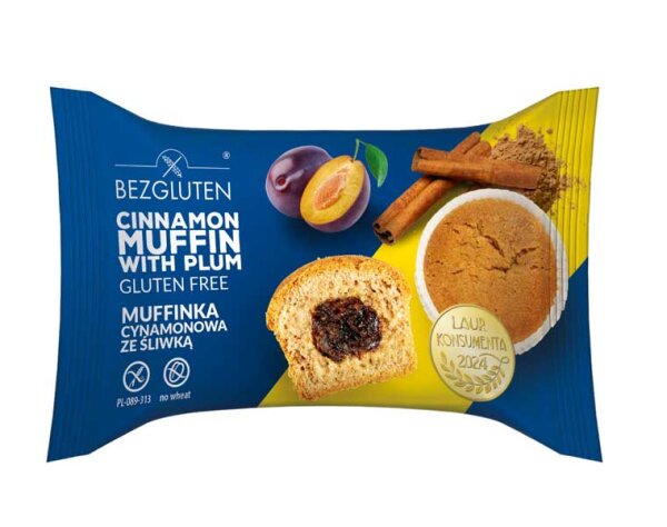 Bezgluten Zimt Muffin mit Pflaume 60g