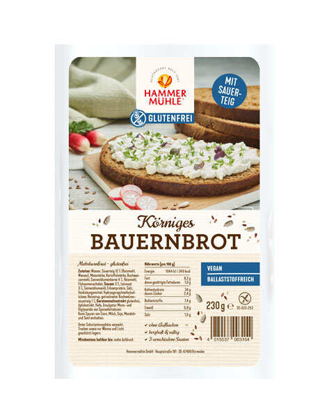 Hammermühle Körniges Bauernbrot 230g