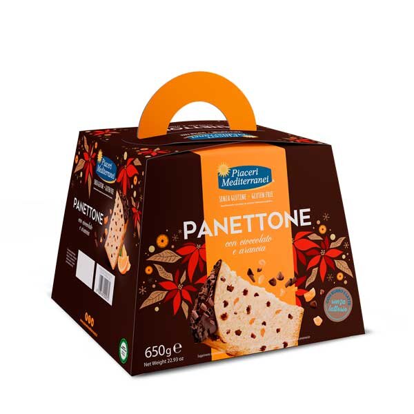 Piaceri Mediterranei Panettone mit Schokolade und Orangen 650g