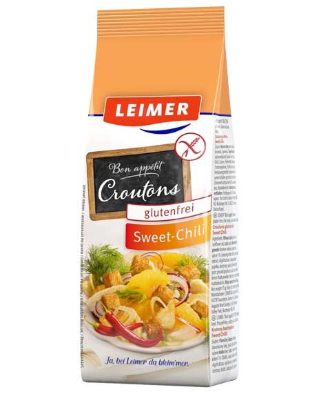 (MHD) Leimer Croutons glutenfrei Sweet-Chili 75g