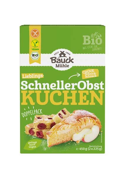 Bauck Mühle Schneller Obstkuchen bio 450g