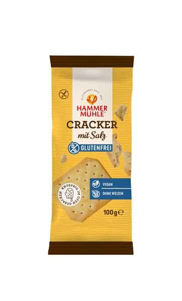 Hammermühle Cracker mit Salz 100g