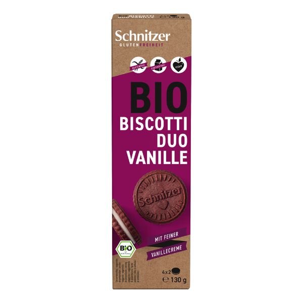 Schnitzer Biscotti Duo Vanille bio 130g