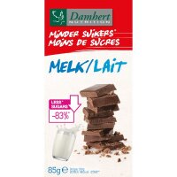 Damhert Schokolade weniger Zucker Vollmilch 85g