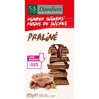 Damhert Schokolade weniger Zucker Praline 85g