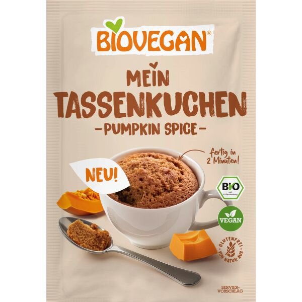 Biovegan Tassenkuchen Pumpkin Spice bio 55g