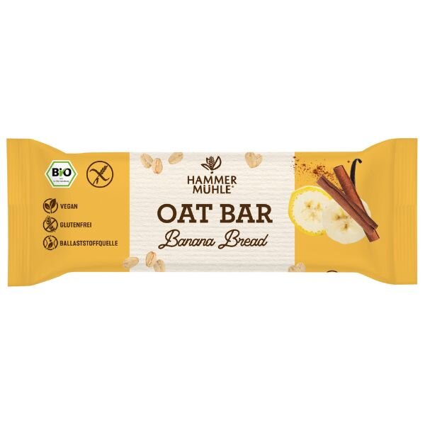 Hammermühle Oat Bar Banana Bread bio 45g
