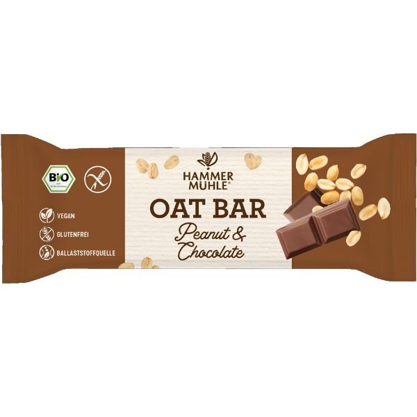 Hammermühle Oat Bar Peanut & Chocolate bio 45g