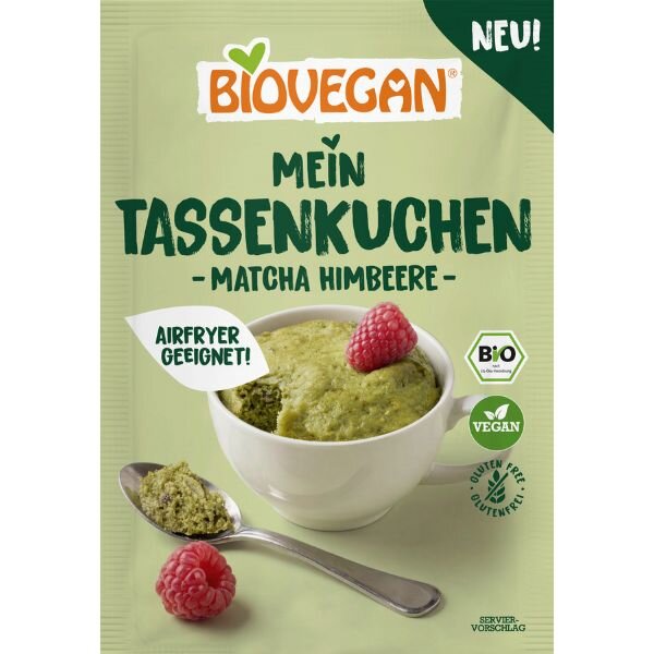 Biovegan Tassenkuchen Matcha Himbeere bio 55g