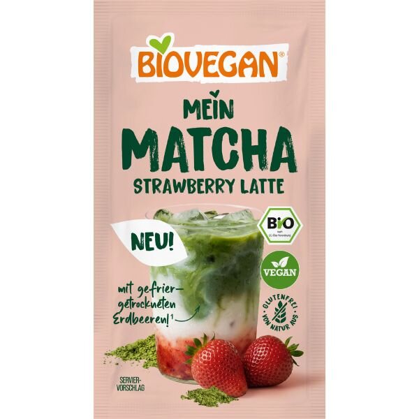 Biovegan Matcha Strawberry Latte bio 9g