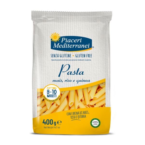 Piaceri Mediterranei Mais-Reis-Quinoa Penne 400g