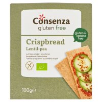 Consenza Knusperbrot Linsen-Erbse bio 100g