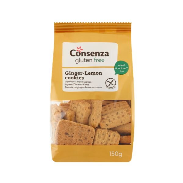 (MHD) Consenza Ingwer-Zitronen-Kekse bio 150g