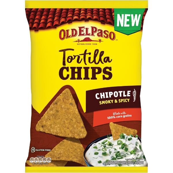 Old El Paso Tortilla Chips Chipotle Smoky & Spicy 170g