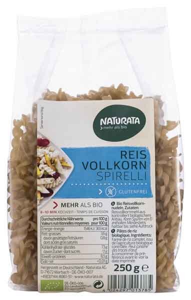 Naturata Reis Vollkorn Spirelli bio 250g