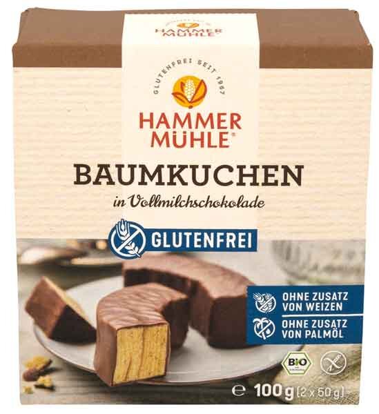 Hammermühle Baumkuchen in Vollmilchschokolade bio 100g