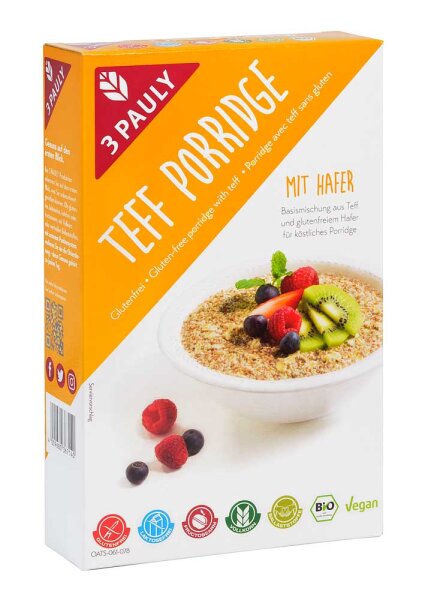 3 Pauly Teff Porridge bio 250g
