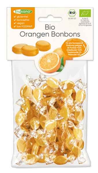 Frusano Bio Orangen Bonbons 85g