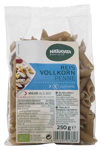 Naturata Reis Vollkorn Penne bio 250g